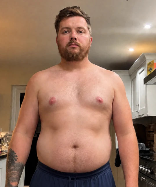 Tradesman Nutrition customer at the start of his 90 days